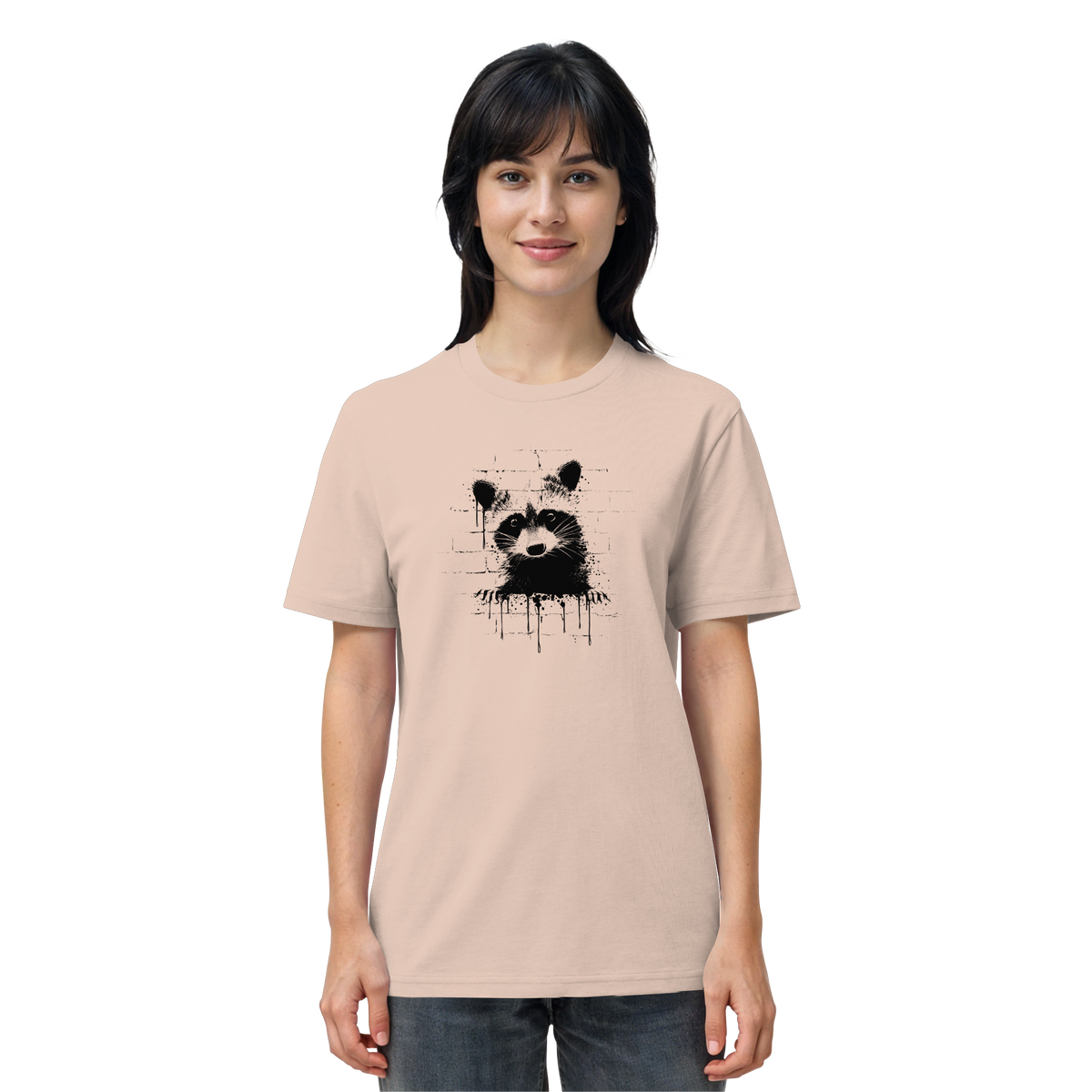 Funky Street Art Waschbär - Organic Shirt