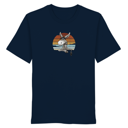 Lässiges Maultier Retro Esel - Organic Shirt