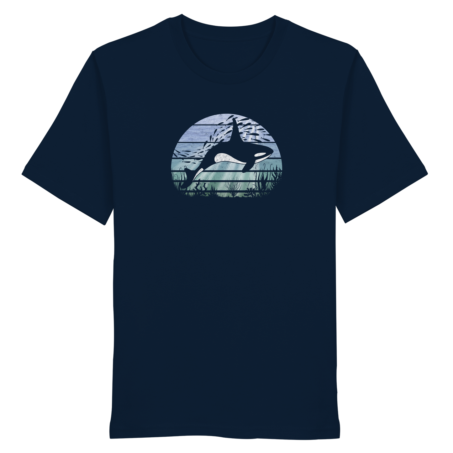 Retro Tiefsee Schwertwal Orca - Organic Shirt
