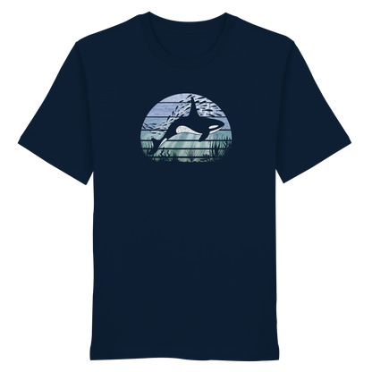 Retro Tiefsee Schwertwal Orca - Organic Shirt