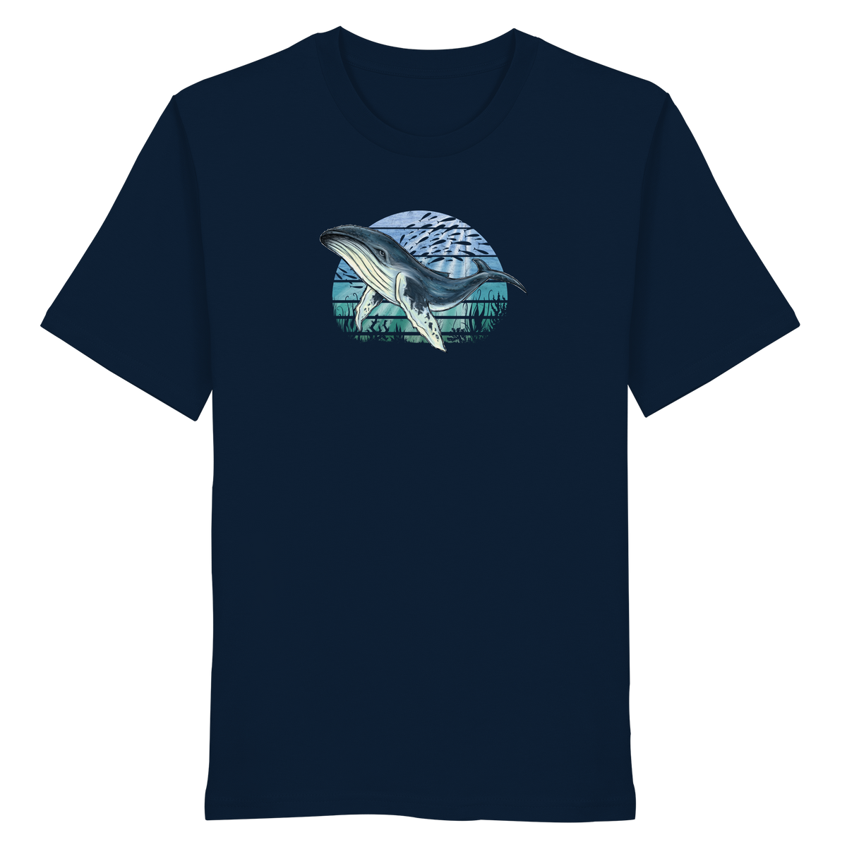 Retro Unterwasser Buckelwal - Organic Shirt