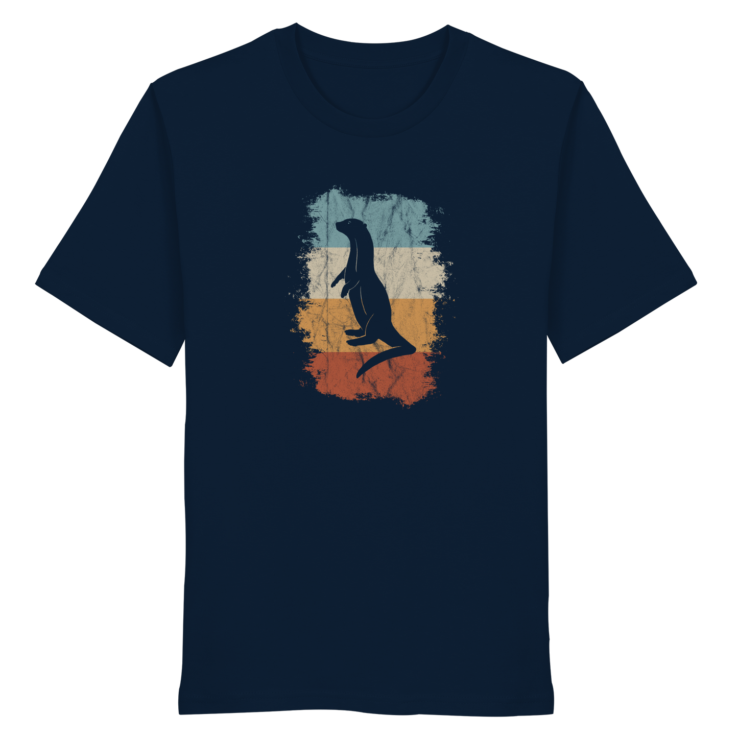 Retro Otter Fischotter Silhouette - Organic Shirt