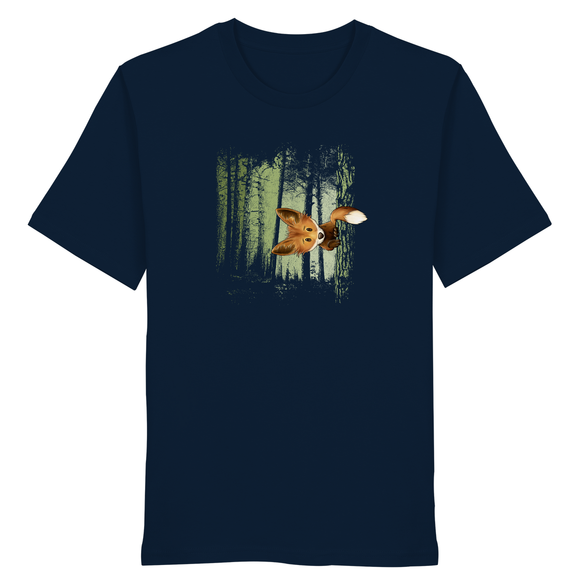 Fuchs im Zwielicht-Wald - Organic Shirt