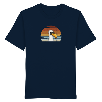 Cool lässige Retro Möwe - Organic Shirt