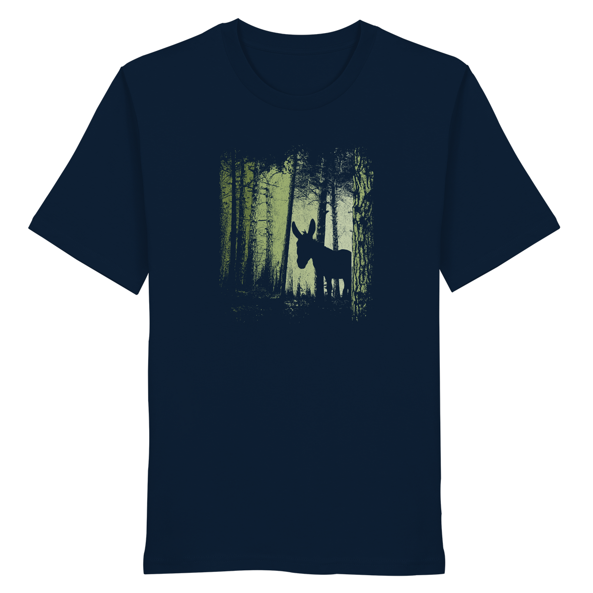 Esel im Zwielicht-Wald - Organic Shirt