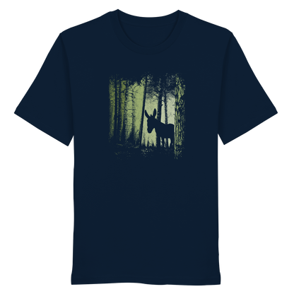 Esel im Zwielicht-Wald - Organic Shirt