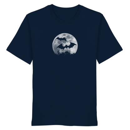 Fledermaus Silhouetten bei Vollmond - Organic Shirt