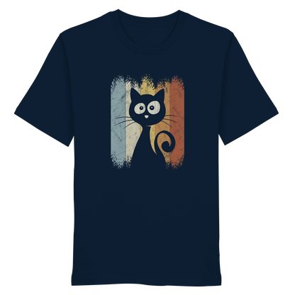 Retro Katze Silhouette - Organic Shirt