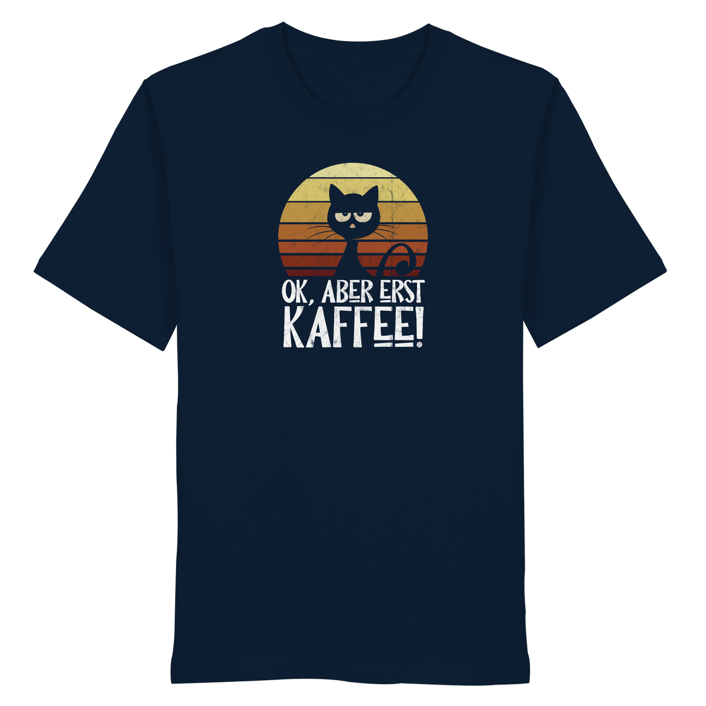 Ok, aber erst Kaffee | launische Katze - Organic Shirt