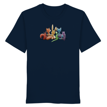 Regenbogen Tiere für Freundschaft, Toleranz und Vielfalt - Organic Shirt