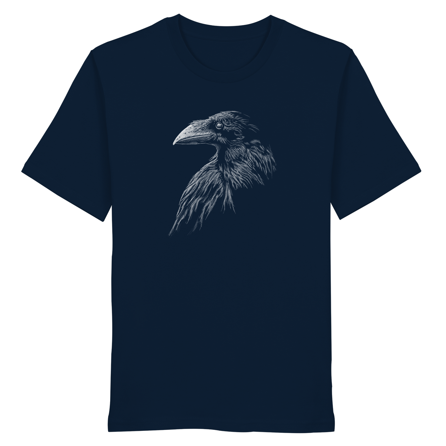 Kritzelkunst Rabe Krähe - Organic Shirt