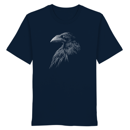 Kritzelkunst Rabe Krähe - Organic Shirt