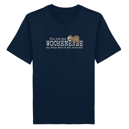 Kawaii Faultier Wochenende - Organic Shirt