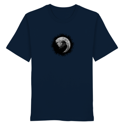 Schwarzer Rabe bei Vollmond  - Organic Shirt