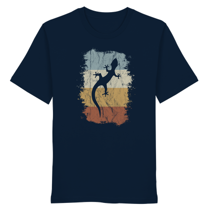Retro Gecko Salamander Silhouette - Organic Shirt