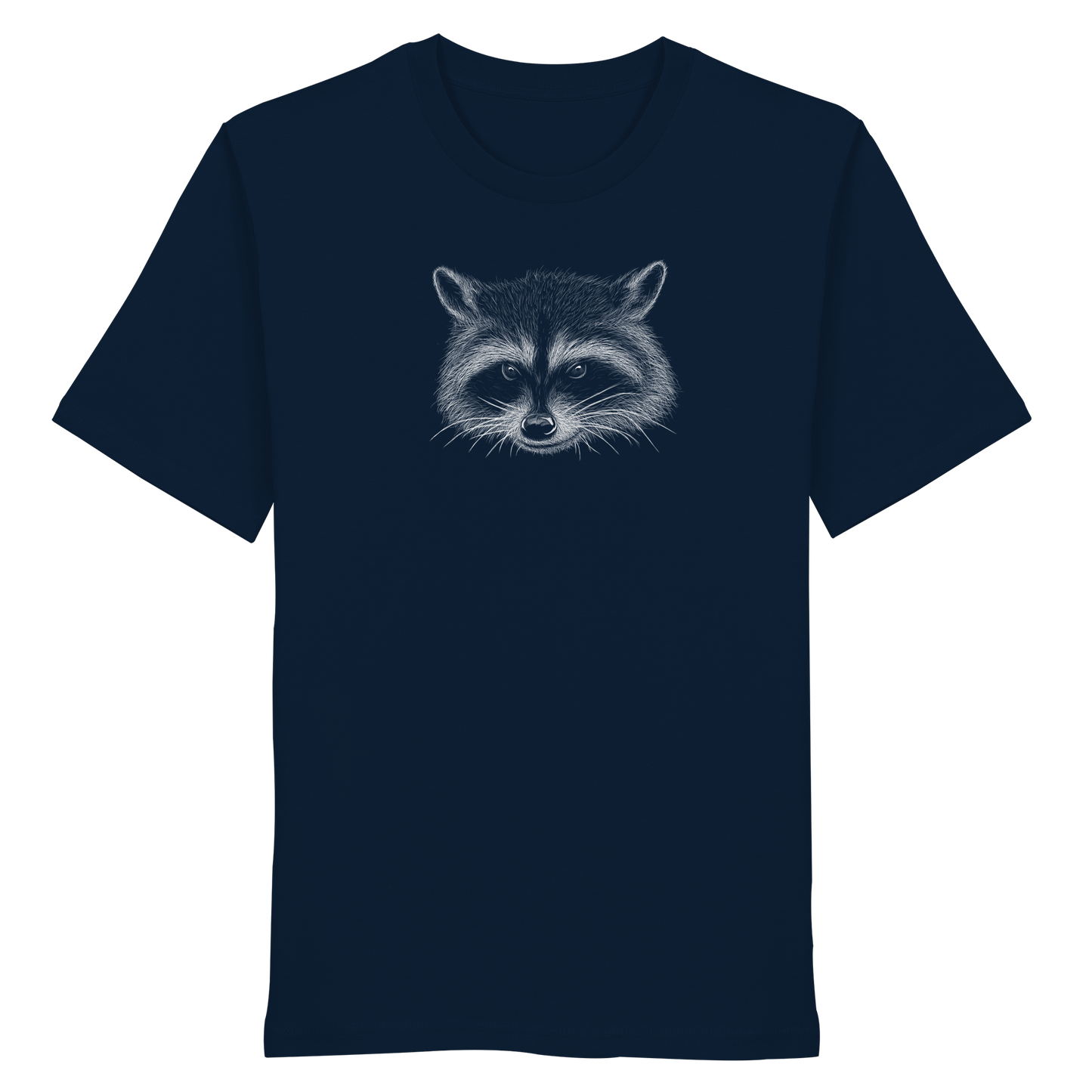 Waschbär Illustration Kritzelkunst - Organic Shirt