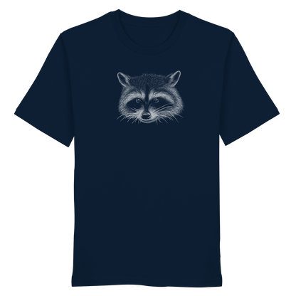 Waschbär Illustration Kritzelkunst - Organic Shirt