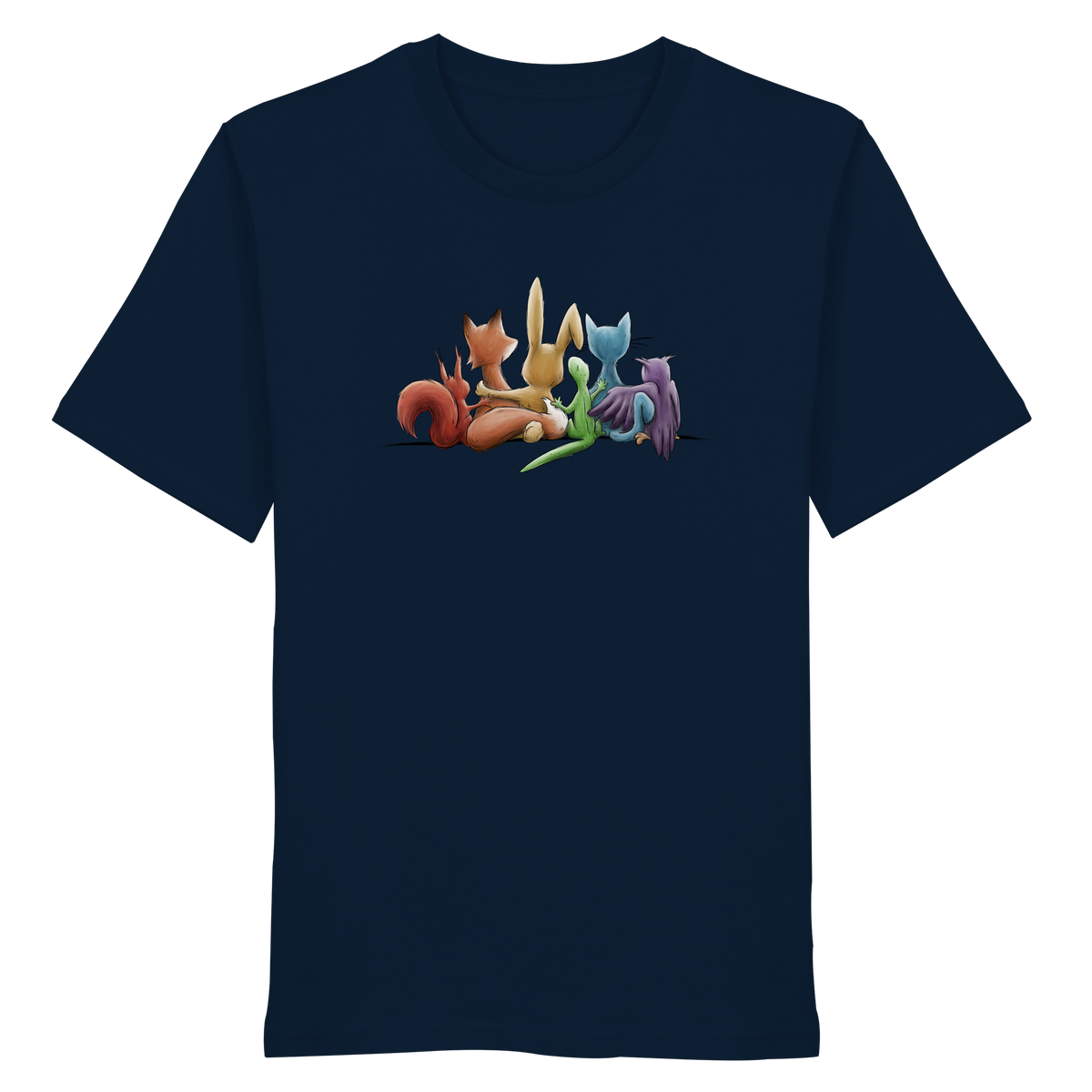 Regenbogen Tiere für Freundschaft, Toleranz und Vielfalt - Organic Shirt