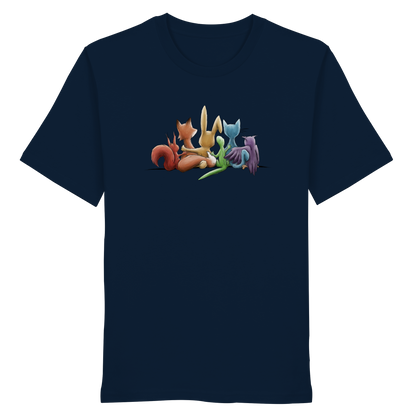 Regenbogen Tiere für Freundschaft, Toleranz und Vielfalt - Organic Shirt