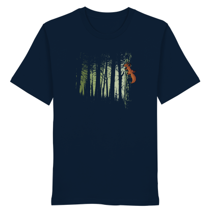 Eichhörnchen im Zwielicht-Wald - Organic Shirt