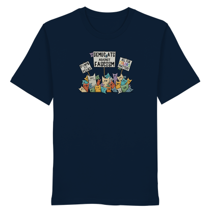 Demo-Katzen gegen Faschismus und für Vielfalt - Organic Shirt