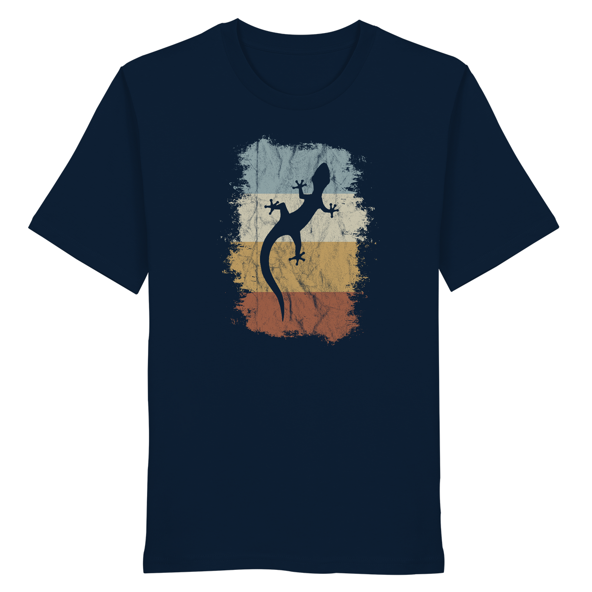 Retro Gecko Salamander Silhouette - Organic Shirt