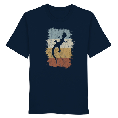 Retro Gecko Salamander Silhouette - Organic Shirt