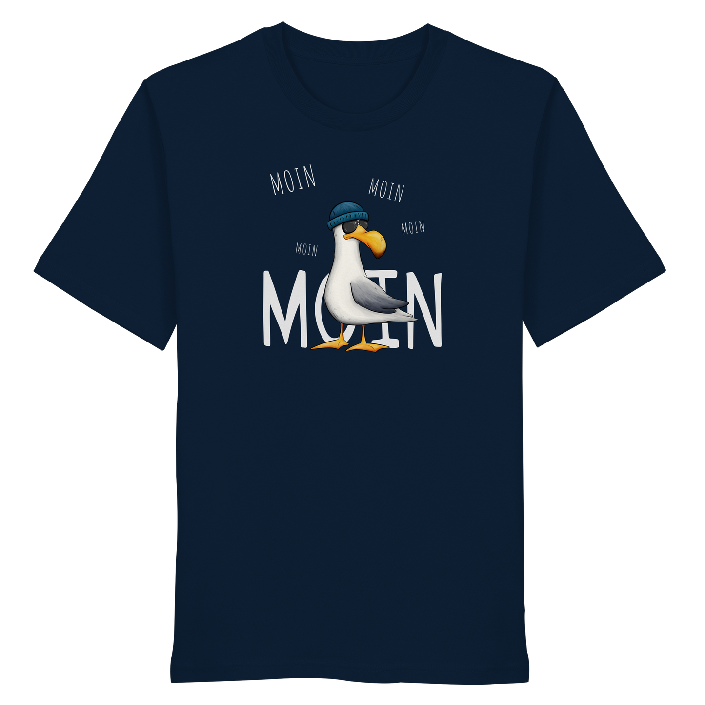Moin Moin Lässige Hipster Möwe  - Organic Shirt