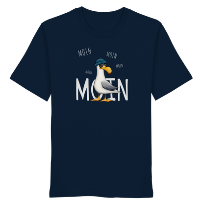 Moin Moin Lässige Hipster Möwe  - Organic Shirt