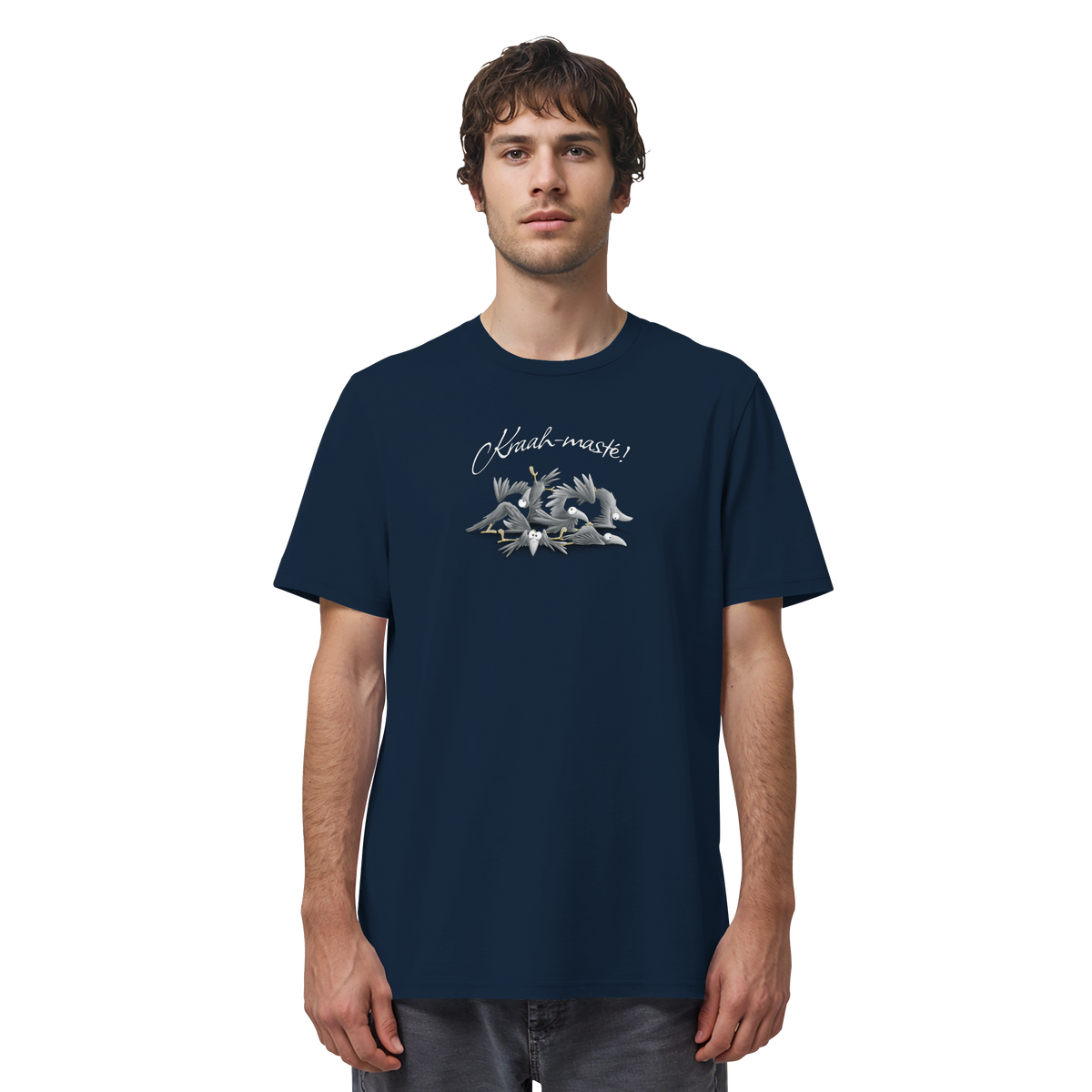 Kraah-masté! Yoga Raben Krähen - Organic Shirt