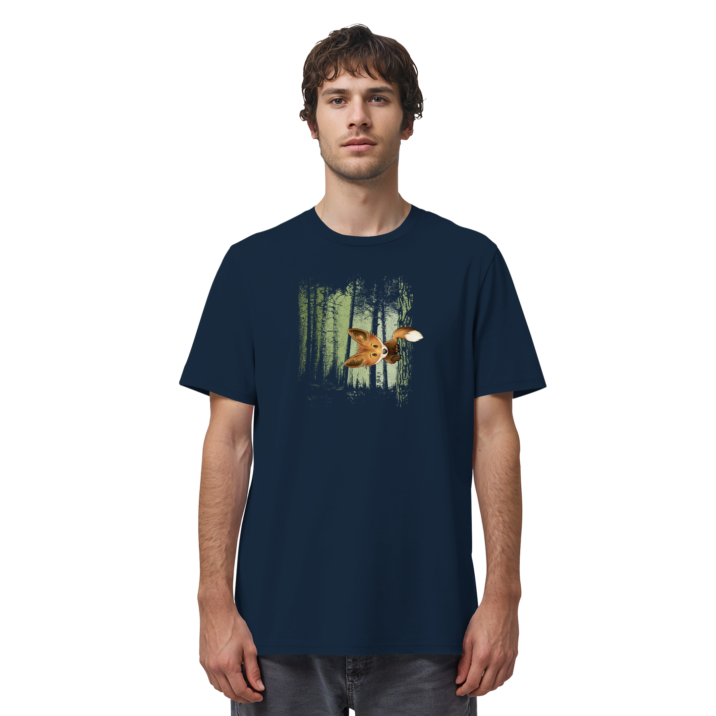 Fuchs im Zwielicht-Wald - Organic Shirt