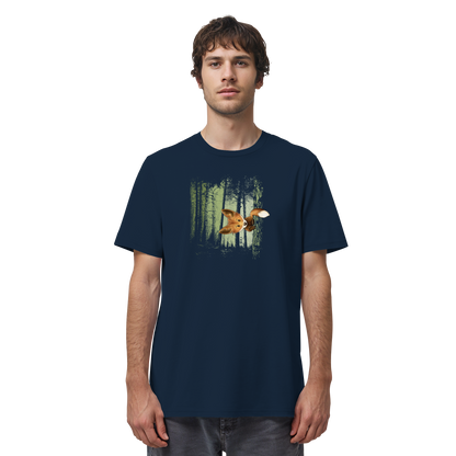 Fuchs im Zwielicht-Wald - Organic Shirt