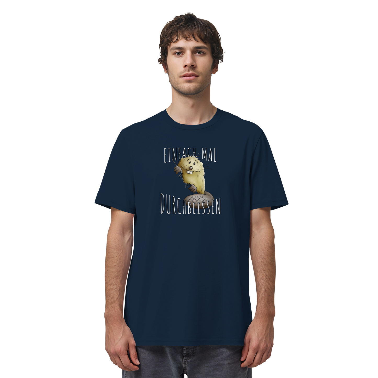 Einfach mal Durchbeissen Biber - Organic Shirt