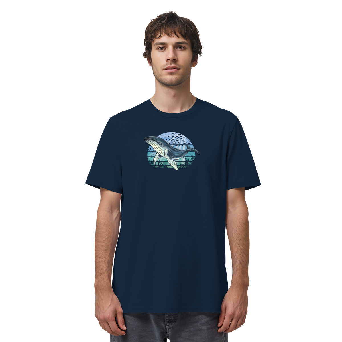 Retro Unterwasser Buckelwal - Organic Shirt