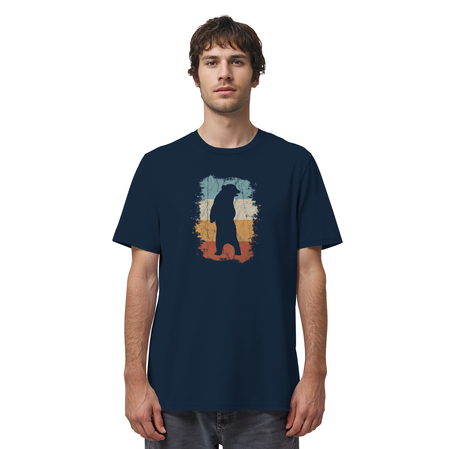 Retro Bären-Silhouette - Organic Shirt