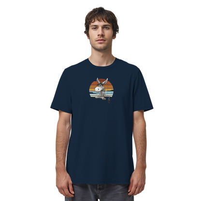 Lässiges Maultier Retro Esel - Organic Shirt