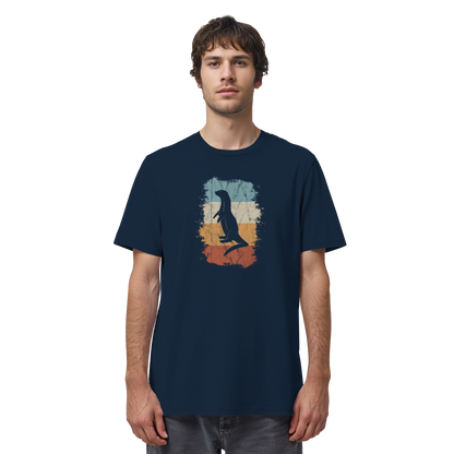 Retro Otter Fischotter Silhouette - Organic Shirt