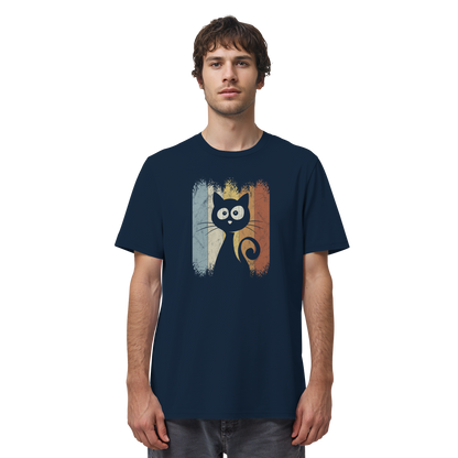 Retro Katze Silhouette - Organic Shirt