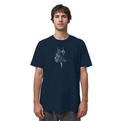 Luchs Kritzelkunst Wildkatze Illustration - Organic Shirt