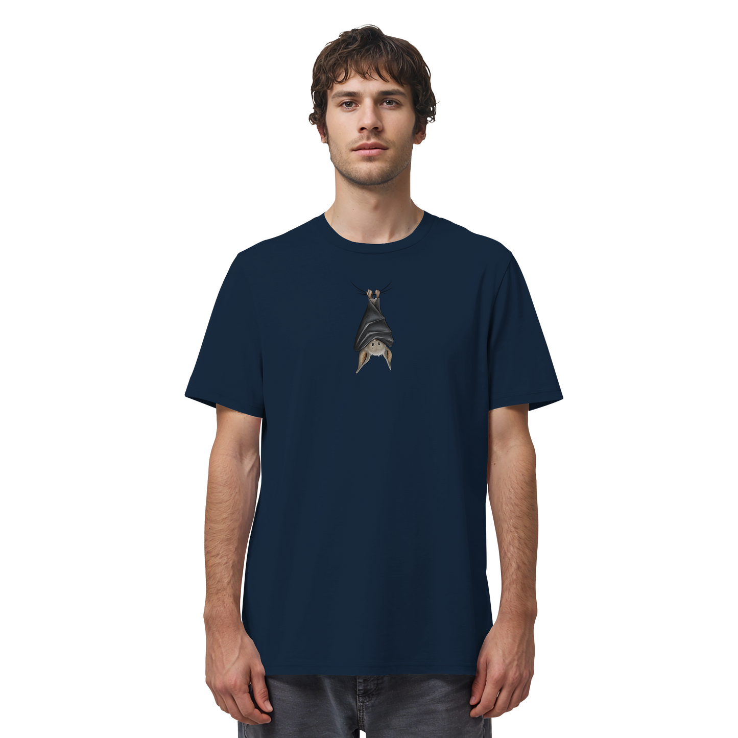 Lustig chillende Fledermaus - Organic Shirt