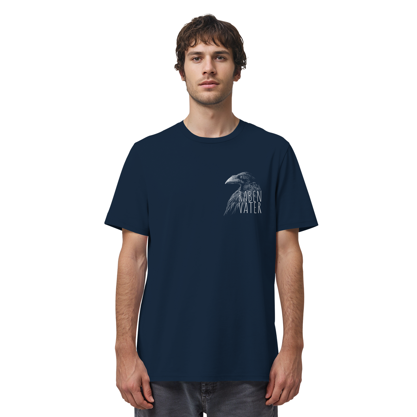 Rabenvater schwarzer Rabe Krähe - Organic Shirt