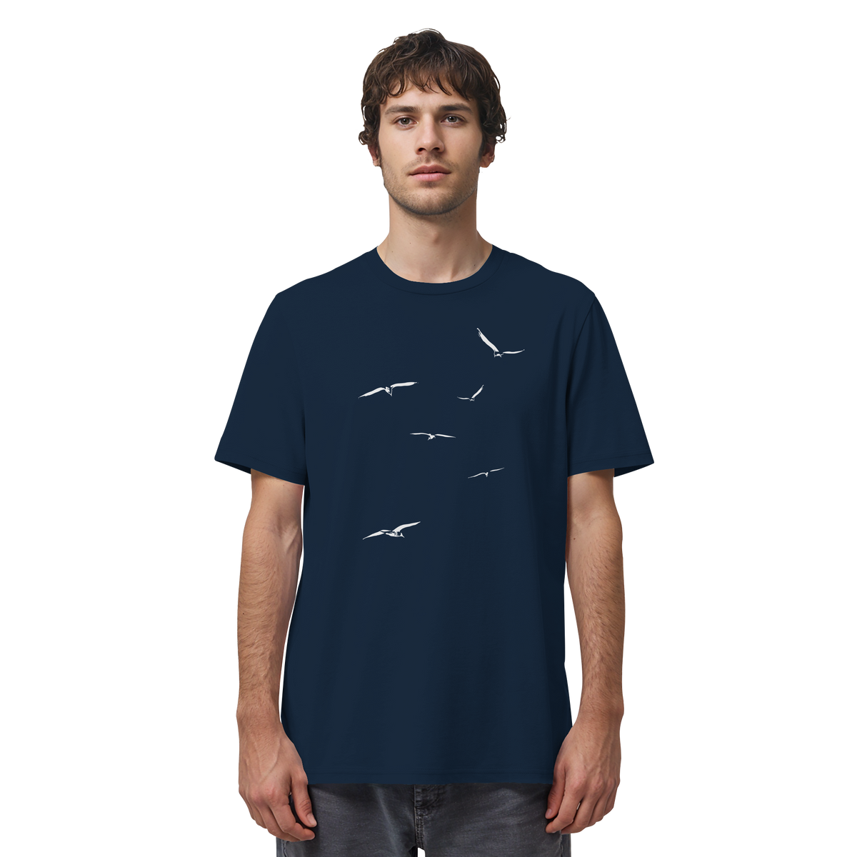 Vogelschwarm – Traum vom Fliegen - Organic Shirt
