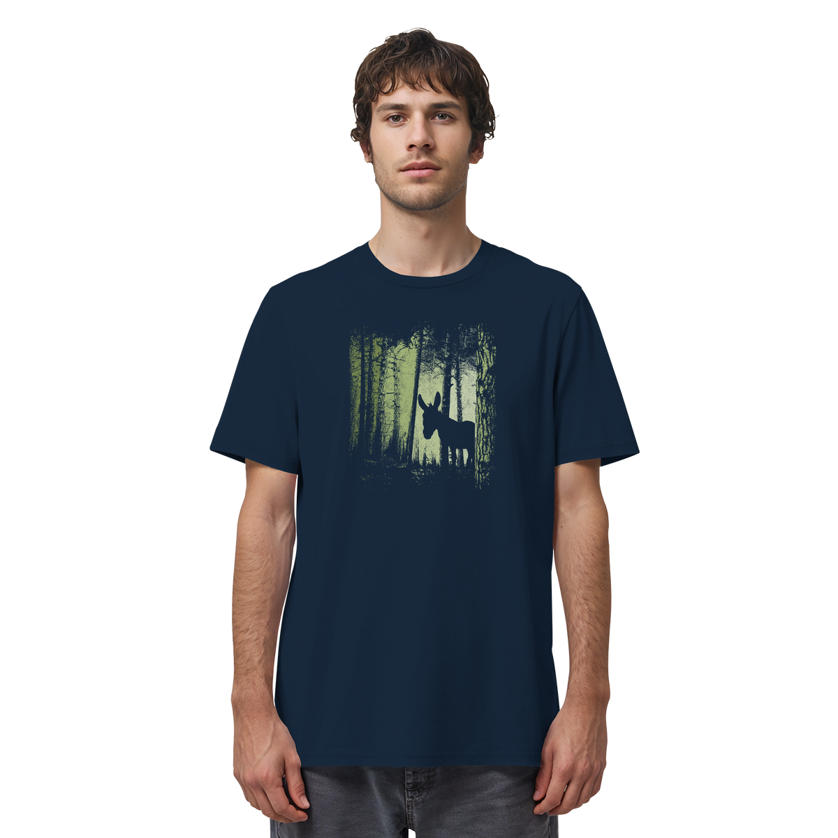 Esel im Zwielicht-Wald - Organic Shirt