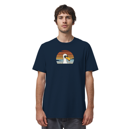 Cool lässige Retro Möwe - Organic Shirt