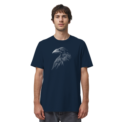 Kritzelkunst Rabe Krähe - Organic Shirt