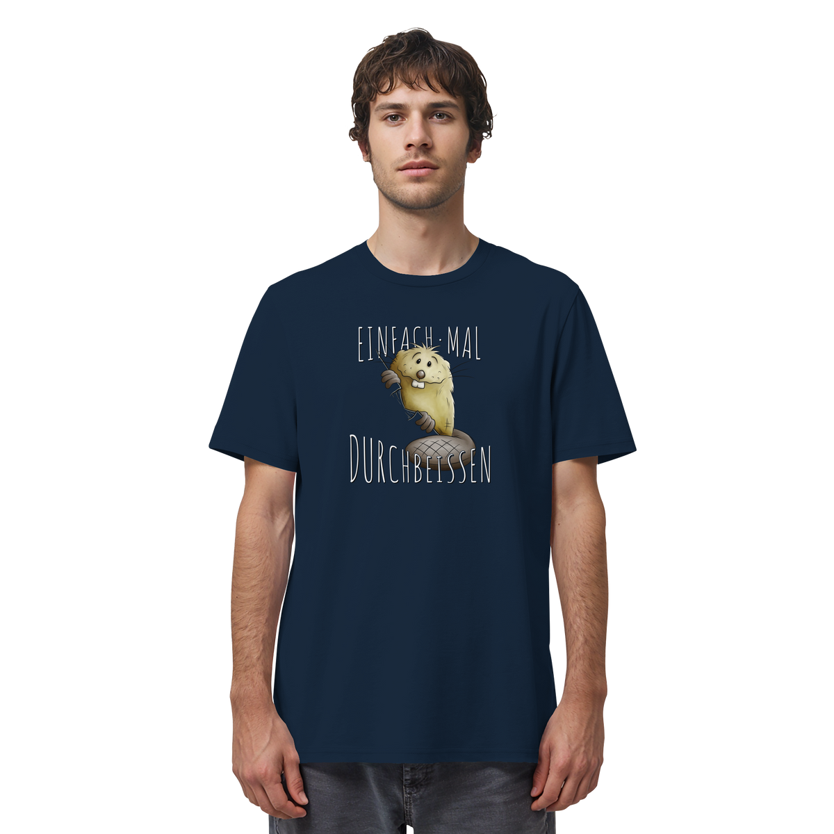 Einfach mal Durchbeissen Biber - Organic Shirt