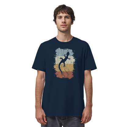 Retro Gecko Salamander Silhouette - Organic Shirt