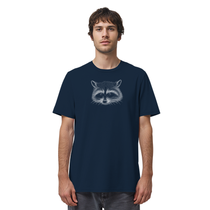 Waschbär Illustration Kritzelkunst - Organic Shirt
