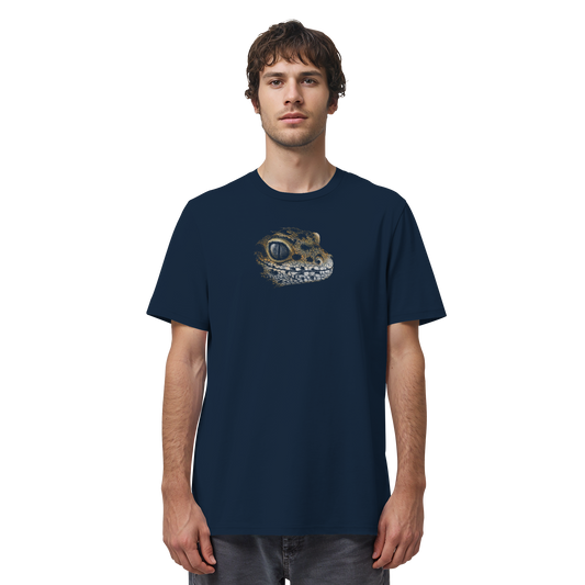 Leopard Gecko Skizze Kritzelkunst - Organic Shirt