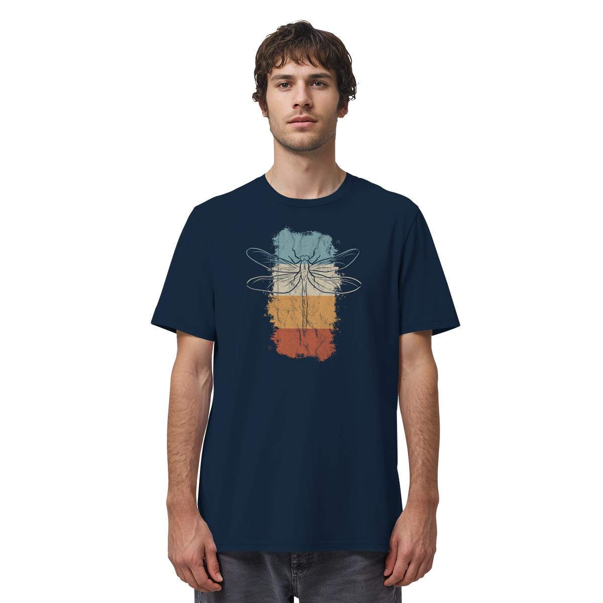 Retro Kunst Libelle | Vintage Dragonfly - Organic Shirt